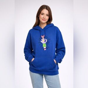 Remi Wolf Graphic Tour Hoodie Blue Artist XL Chuck E Cheese